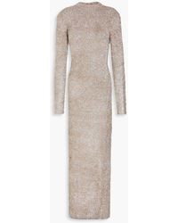 ROTATE BIRGER CHRISTENSEN - Cutout Knitted Maxi Dress - Lyst