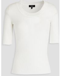 Theory - Ribbed Wool Top - Lyst