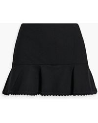 RED Valentino - Skirt-effect Crepe Shorts - Lyst