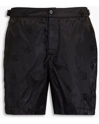 Dolce & Gabbana - Mid-length Jacquard Swim Shorts - Lyst
