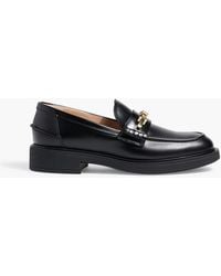 Gianvito Rossi - Martine Buckle-Embellished Leather Loafers - Lyst