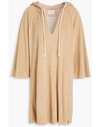 Honorine - Vivi Stretch Cotton And Modal-blend Terry Hooded Mini Dress - Lyst
