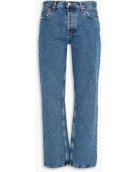 RE/DONE - Standard High-Rise Straight-Leg Jeans - Lyst