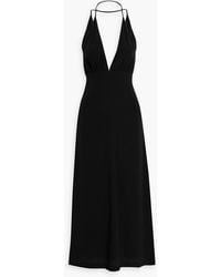 TOTEME - Silk Crepe De Chine Midi Dress - Lyst