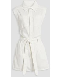 Rag & Bone - Eliza playsuit aus twill aus einer baumwoll-lyocellmischung - Lyst
