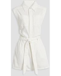 Rag & Bone - Eliza Cotton And Lyocell-blend Twill Playsuit - Lyst