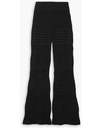 Stella McCartney - Crocheted Cotton Flared Pants - Lyst