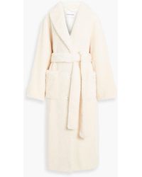 Stand Studio - Tinley Belted Faux Fur Coat - Lyst