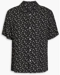 Rag & Bone - Avery hemd aus twill mit floralem print - Lyst