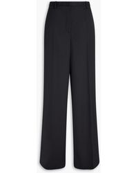 Versace - Hose mit weitem bein aus woll-twill - Lyst