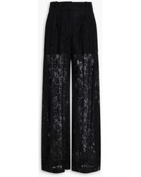 Zimmermann - Cotton-Blend Lace Flared Pants - Lyst