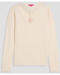 The Elder Statesman - Embellished Cashmere Top - Lyst