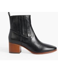 FRAME - Le Rue Leather Ankle Boots - Lyst