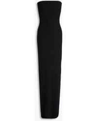 ÉTERNE - Strapless Ribbed Jersey Maxi Dress - Lyst
