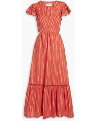 Sachin & Babi - Georgia Cutout Striped Cotton-gauze Midi Dress - Lyst