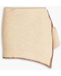 Jacquemus - Bagnu Bouclé Cotton-blend Mini Wrap Skirt - Lyst