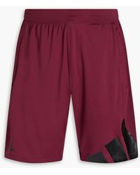 adidas - Shorts aus stretch-jersey mit logoprint - Lyst