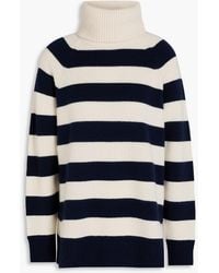 Zimmermann - Striped Wool And Cashmere-blend Turtleneck Sweater - Lyst