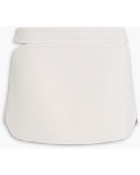 Courreges - Cutout Wool-Twill Mini Skirt - Lyst
