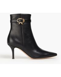 Gianvito Rossi - Embellished Leather Ankle Boots - Lyst