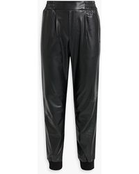 ATM - Faux Leather Tapered Pants - Lyst