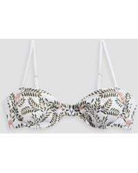 Agua Bendita - Mostaza Herbal Floral-print Underwired Bikini Top - Lyst