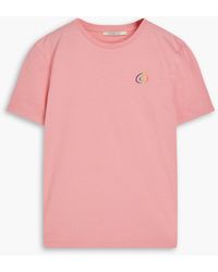Être Cécile - Appliquéd Cotton-jersey T-shirt - Lyst