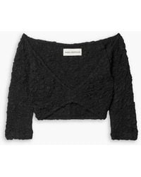 Mara Hoffman - Aja Cropped Popcorn Tm Lyocell Top - Lyst