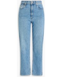 Rag & Bone - Hattie Faded Mid-rise Straight-leg Jeans - Lyst