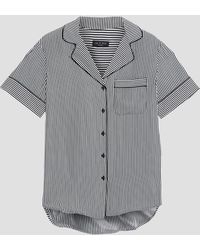 Rag & Bone - Striped Silk Crepe De Chine Shirt - Lyst