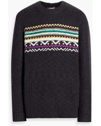 Isabel Marant - Gerald Fair Isle Wool-blend Sweater - Lyst