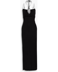 FRAME - Cutout Jersey Maxi Dress - Lyst