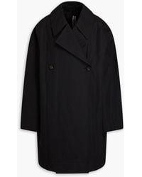 Rick Owens - Double-breasted Cotton-ripstop Trench Coat - Lyst