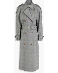 Zimmermann - Belted Prince Of Wales Checked Wool-Blend Trench Coat - Lyst