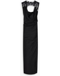 Jonathan Simkhai - Vea Lace-Paneled Cutout Satin Gown - Lyst