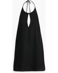 Onia - Open-back Cutout Linen And Lyocell-blend Mini Dress - Lyst