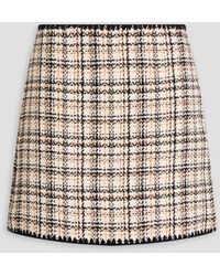 Veronica Beard - Ohemia Checked Cotton-blend Tweed Mini Skirt - Lyst