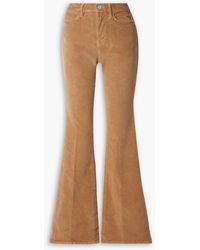 FRAME - Le High Flare Cotton-blend Corduroy Flared Pants - Lyst