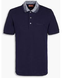 Missoni - Cotton-piqué Polo Shirt - Lyst