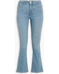 FRAME - Le Crop Mini Boot Mid-Rise Bootcut Jeans - Lyst