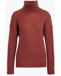 Iris & Ink - Remi Mohair-blend Turtleneck Sweater - Lyst