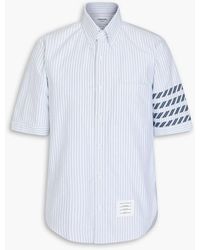 Thom Browne - Hemd aus baumwoll-oxford mit streifen - Lyst