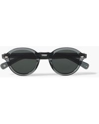 Garrett Leight - Flipper Round-Frame Acetate Sunglasses - Lyst