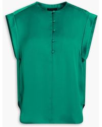 Rag & Bone - Maple Gathered Satin Top - Lyst