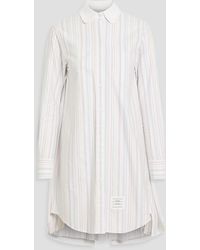 Thom Browne Oxford Pocket Shirt Dress in White | Lyst Thom Browne Oxford Pocket Shirt Dress in White | Lyst