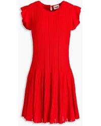 Claudie Pierlot - Ribbed-knit Mini Dress - Lyst