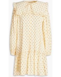 Stella Nova - Charlie Printed Cotton Mini Shirt Dress - Lyst