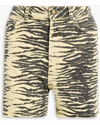 ganni shorts denim