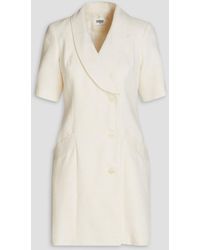 Claudie Pierlot - Resa Cotton-blend Mini Shirt Dress - Lyst