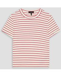 Rag & Bone - Luca Striped Ribbed Jersey T-Shirt - Lyst